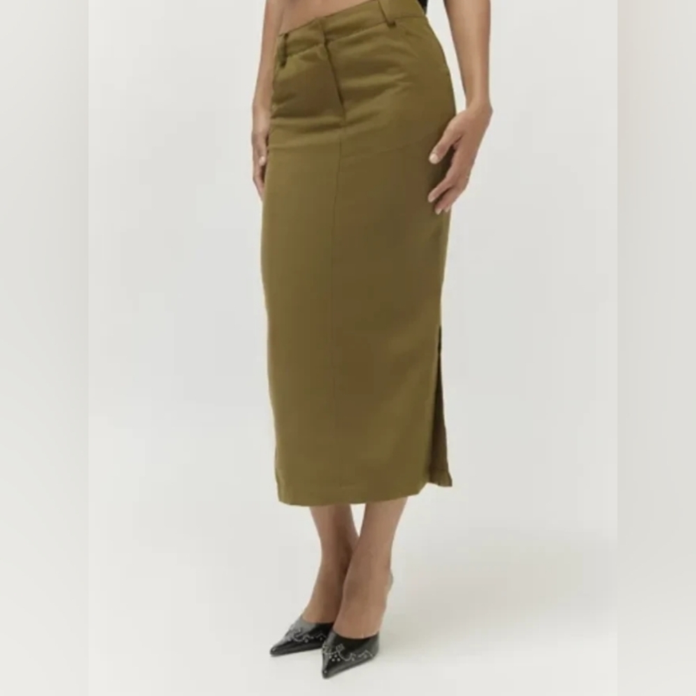 Urban Outfitters Olive Green Pencil Skirt